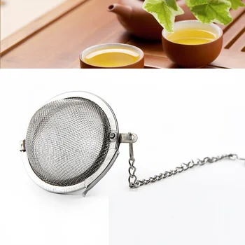 

Stainless Steel Sphere Locking Tea Ball Mesh Tea Infuser Strainer Filter Mesh Herbal Ball Teaware WB691