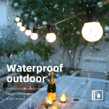 Waterdicht 220V-240V Outdoor Garland Bruiloft Kerstverlichting Straat Guirlande Kamer Lights Decor 10M 20M String Lights