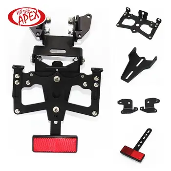

Motorcycle Accessories Adjustable Fender Plate with reflector For KAWASAKI Ninja Z300 2014 2015 Bracket License Plate Holder