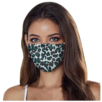 

Reusable Fashion Leopard Printing Unisex Mouth Face Mask Pm2.5 Dust Face Mask Breathable Comfortable Washable Mouth Masks Cover