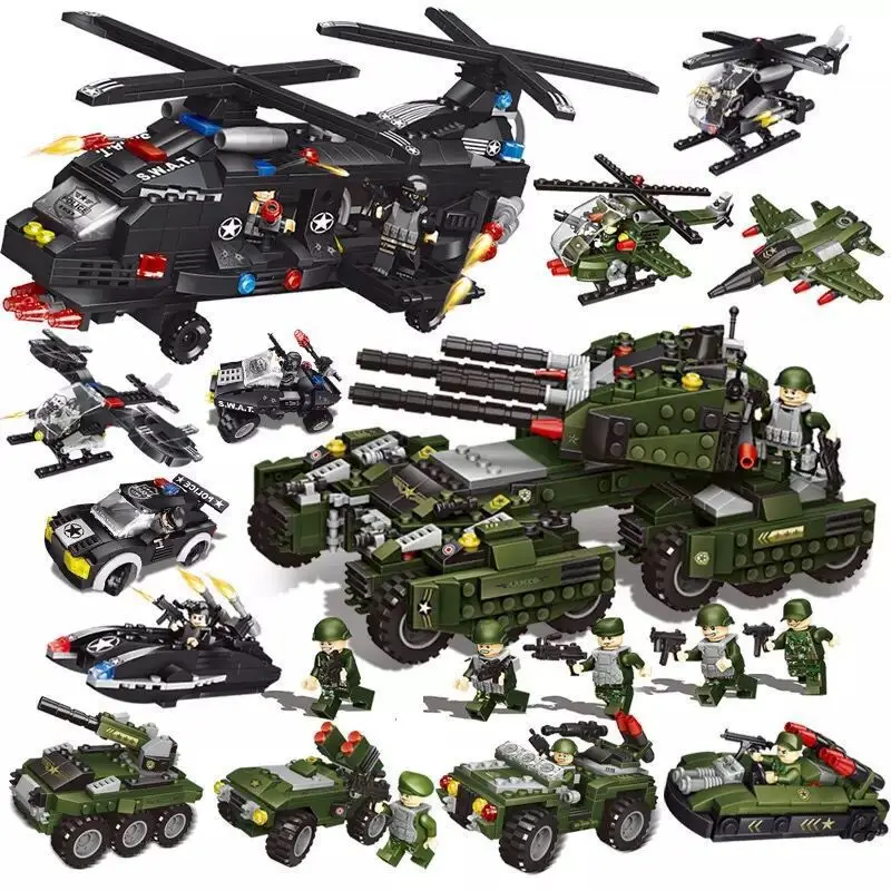 

Mindy K030 SWAT Helicopter ZB325 Celebrity Style ZB327 Compatible Music Building Blocks High Mengma Tank