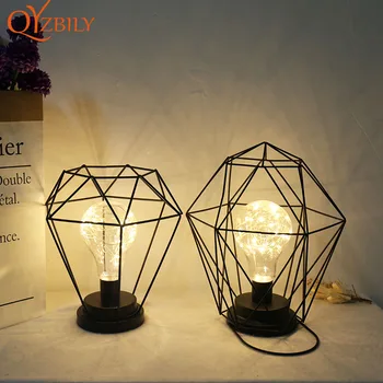 

Battery Table Lamp Bedside Lamp Desk Retro Night Light Living Room Bedroom Decor Holiday E27 Lamparas Mesita Noche Dormitorio