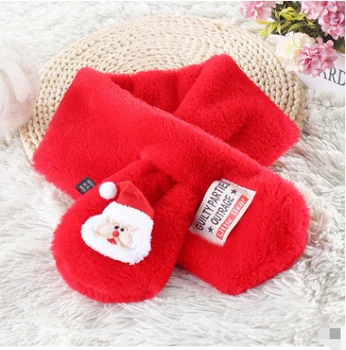 

2019 Winter Thickening New Children'S Christmas Santa Gift Scarf Santa Claus Christmas Tree Elk Warm Scarf