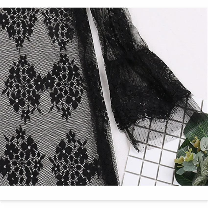2019 New Fashion Autumn Women Hollow Out Lace Blouses Turtleneck Mesh Shirts All-match Lady Tops Pullovers Brief Bottomings 907 6