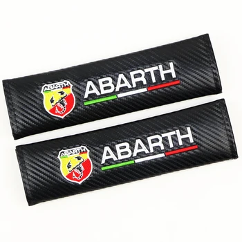 

10 lots Car Styling Interior Accessories Auto Decoration Shoulder Seat Belt Cover Case For Fiat 500 124 Emblem For Abarth Punto