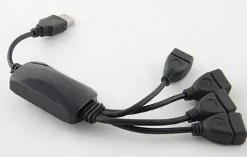 

100pcs High Speed 4 Port USB 2.0 480Mbps Mini Smart Hub Hubs for Notebook Computer Laptop PDA PC