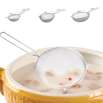 

Fine Mesh Strainer Sieve With Dual Wire Handle For Kitchen Stainless Steel Durable Brand New