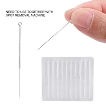 

10Pcs Sterilized Micro Tattoo Needle Spot Freckle Remover Mole Removal Tattoos Wash Needle For Microblading Pen Tattoo Supplies