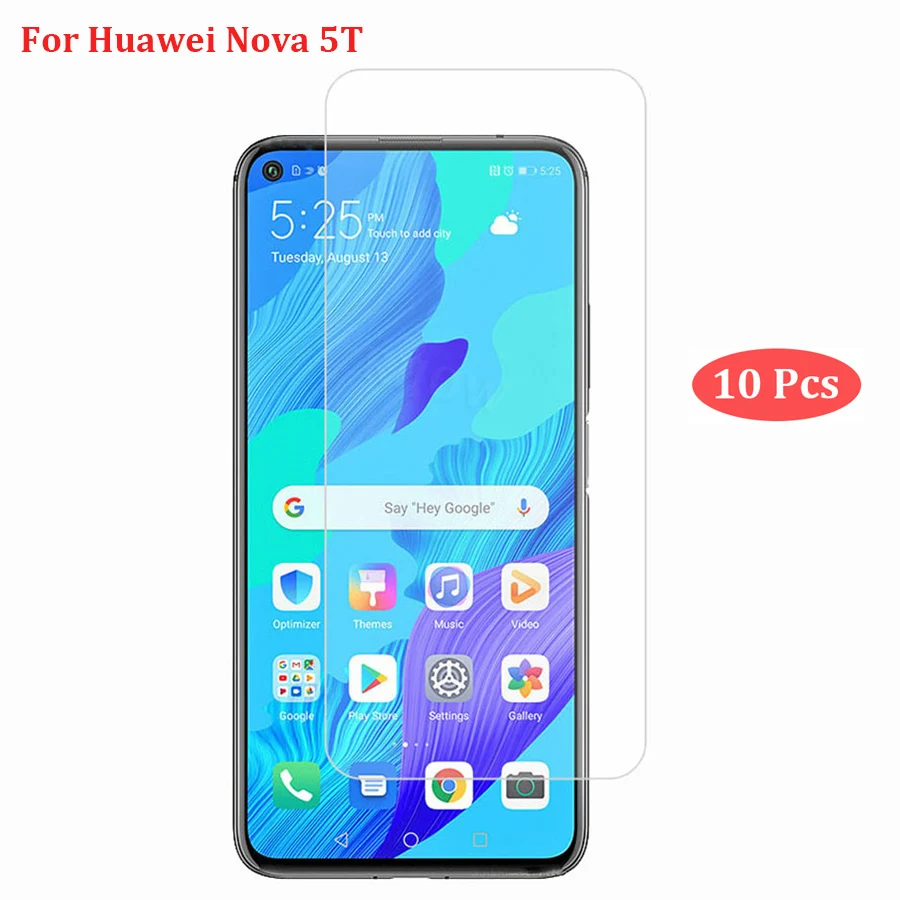 10 шт закаленное стекло для Huawei Nova 5T анти экран протектор пленка Nova5t