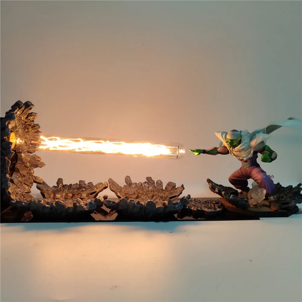 Lampara Dragon Ball Z Piccolo Makankosappo Led PVC Light Action Toy Figures Dragon Ball Super Piccolo Special Beam Cannon Model