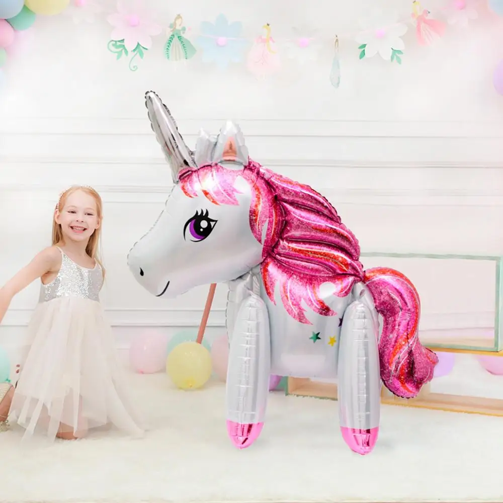 

PATIMATE Unicorn Balloon Happy Birthday Balloon Big Unicorn Ballon Unicorn Birthday Party Decoration Kids Foil Balloon Unicornio