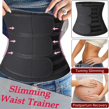 

Women Waist Trainer Corset Sport Workout Weights Loss Waist Trimmer Body Shaper Tummy Control Cinchers Sweat Sauna Bands Belt