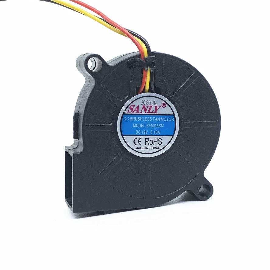 Sanly-ventilador Industrial para Umidificador Ventilador de Refrigeração 3pin Sf5015sm 12v 0.1a 5cm 5015 50x50x15 mm Original - Imagem 4