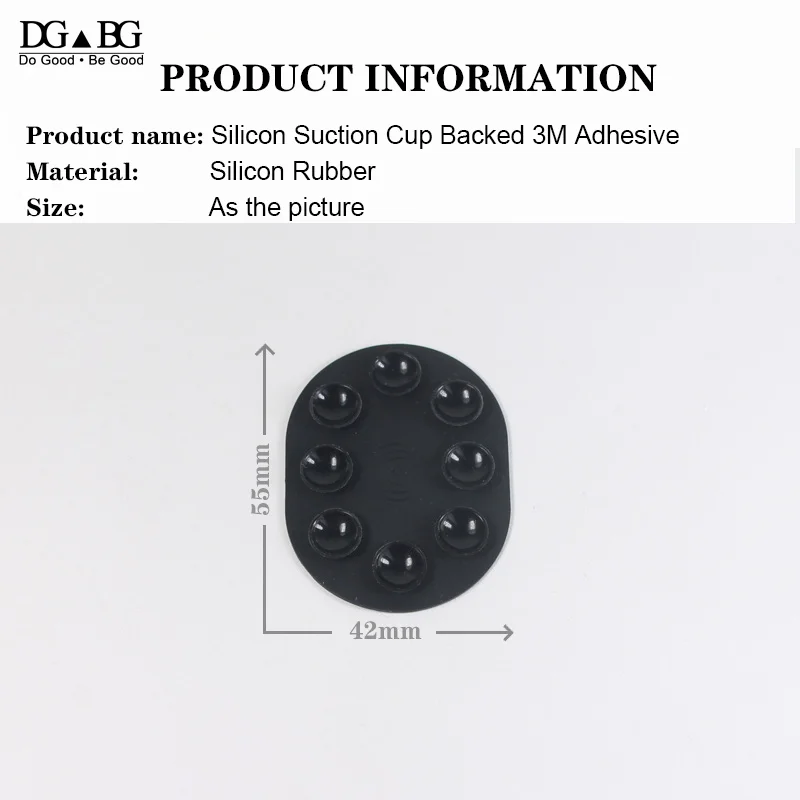 Strong Suction Silicon Suction Cup Backed 3M Adhesive High Quality Mobile Phone Holder Easy Sticker Anti Slip Pad Non Slip Mat