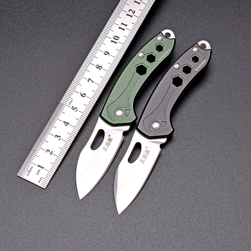 Sanrenmu 4108 мини брелок нож карманный нож Фруктовый нож для кемпинга выживания тактический универсальный инструмент EDC нож