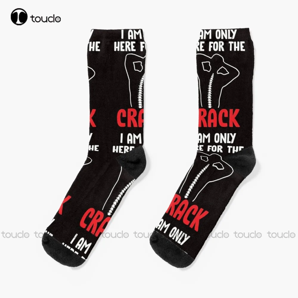 

Забавные подарочные носки Chiropractor с принтом спины и трещин, черные носки для женщин, Рождественский и новогодний подарок, цифровая печать на 360 °