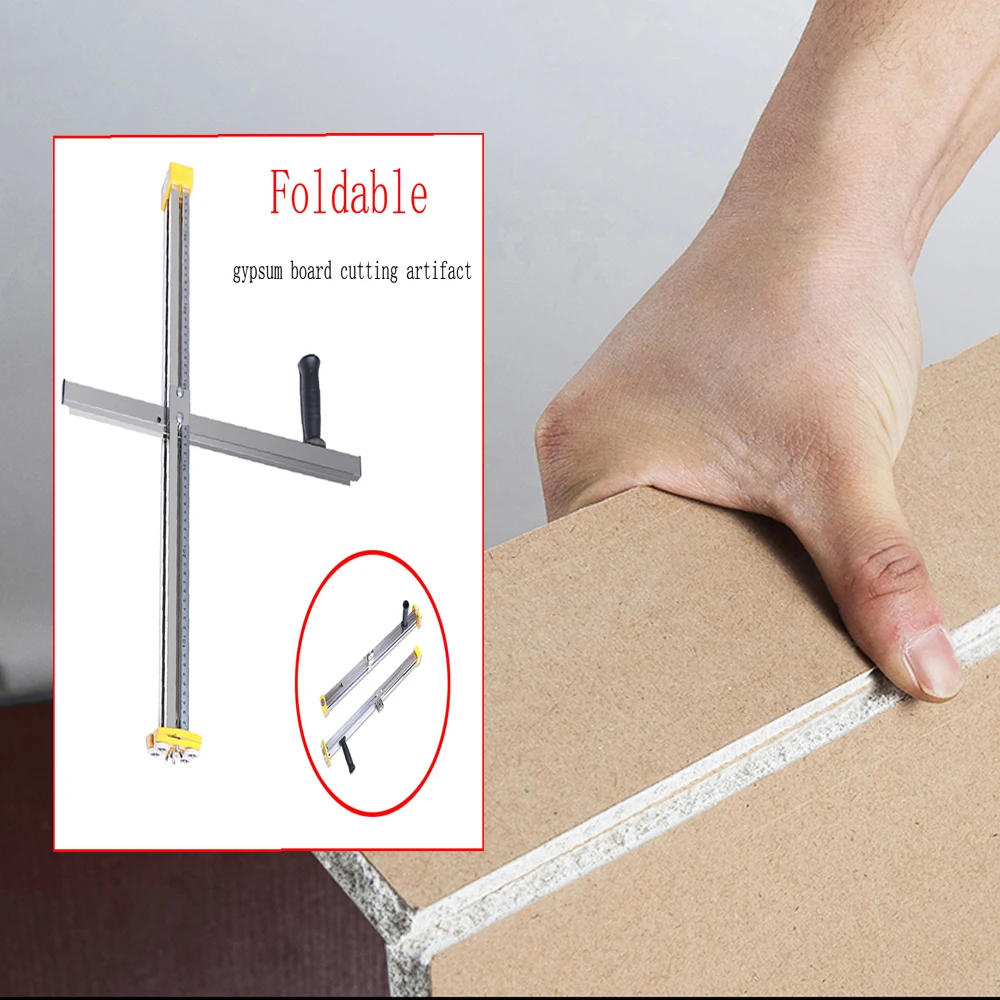 New Gypsum board cutting artifact stainless steel hand push universal woodworking decoration panel foldable tool