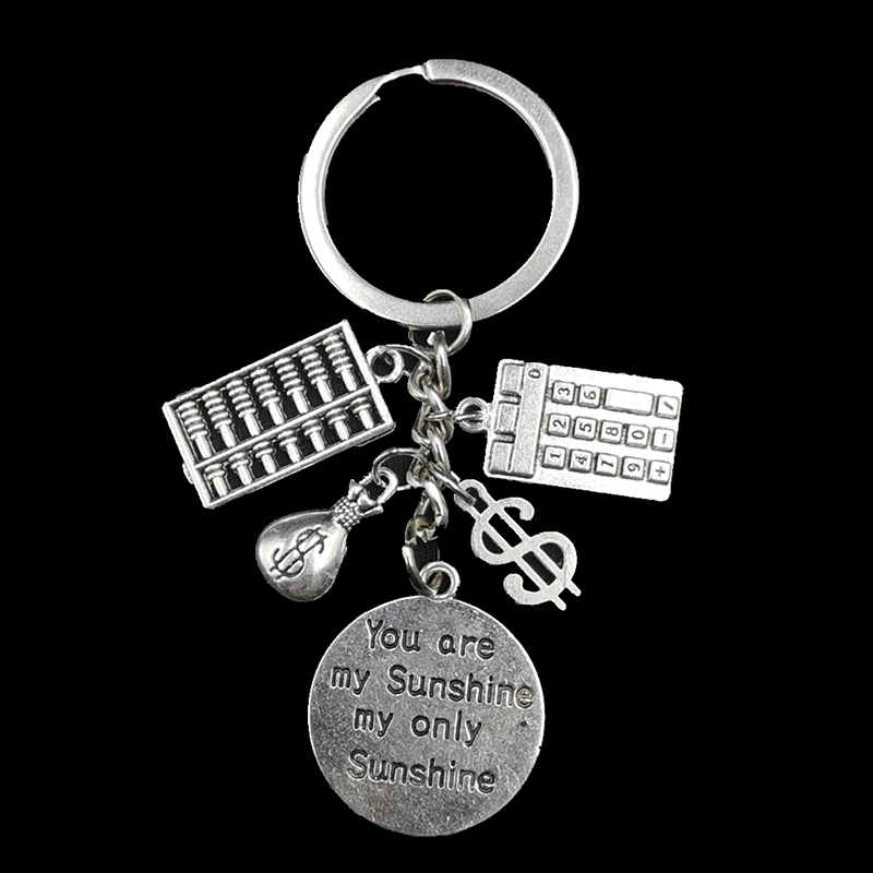 Hot! 1PCS 2020 New Fun Manual Personality Abacus Calculator Money Bag Metal Keychain Gift | Украшения и аксессуары