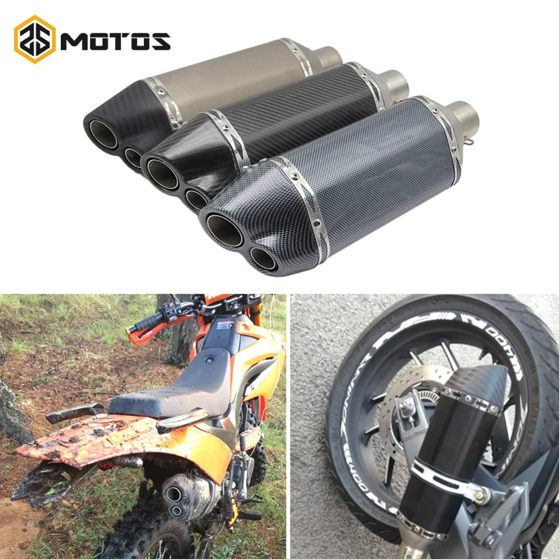 ZS MOTOS на входе 51 мм Akrapovic мотоцикл глушитель выхлопной трубы Escape Moto для CBR650F CBR500 GSR750 GSXR1000 Z800 Z900 Z1000