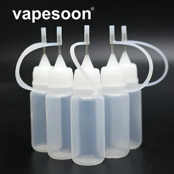 

2pcs Plastic Squeezable metal Needle Ejuice Bottles Eye Liquid Dropper Sample Eyes Drop Refillable soft 10ml eliquid Bottle