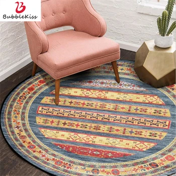 

Bubble Kiss Soft Rug For Bedroom European Style Round Carpet Modern Living Room Decor Carpet Coffee Table Area Floor Mat Rug