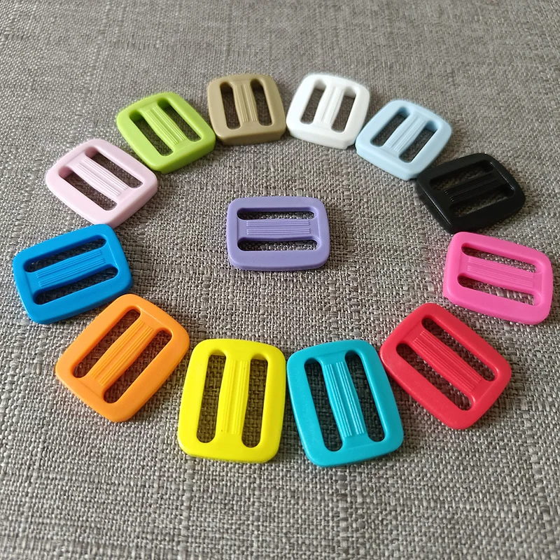 

20pcs/Lot 15mm Strong Colourful Plastic Straps Buckle For Bag Backpack Handbag Cat Pet Dog Collar Garment Sewing DIY Accessory