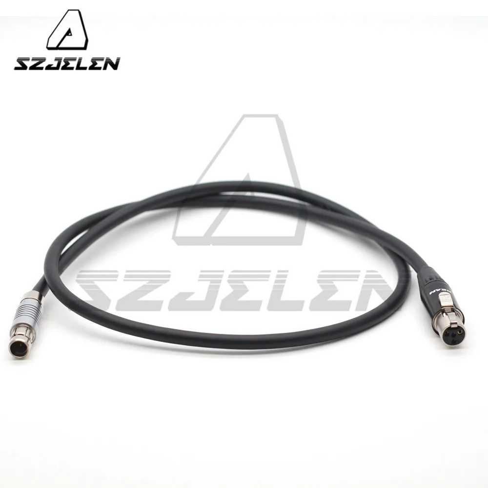 RS 3pin штекер для mini XLR 4pin Женский Для TVLOGIC OLED imager VFM-055A 058 056 кабель питания для монитора