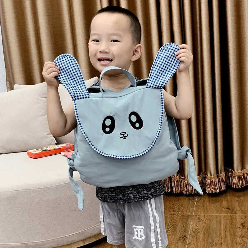 

2019 New Style Children's Bags Big Ears Puppy Fashion Cute Kindergarten Backpack Hot Selling Korean-style Small Backpack