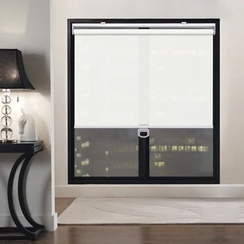 

Cordless Roller Blinds a Spring Roller Shades - Cordless Privacy Room Darkening Window Cover for Home & Office 95% Blackout