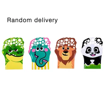 

1pcs Cartoon Magic Palm Blowing Bubble Gloves Toys Crocodile Panda Elephant Lion Children Summer Outdoor Games