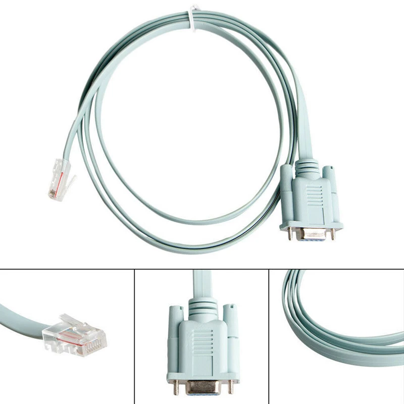 Консоль aux кабель проектор коммутационная линия RJ45 К DB9 кабина консоль 72-3383-01 Для коммутатор роутер Ethernet LAN горячая распродажа