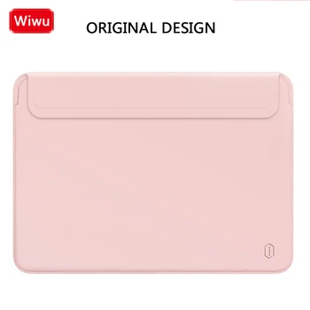 

Ultra thin Luxury Laptop Sleeve for MacBook Air 13 PU Leather Case Waterproof Shockproof New For MacBook Pro13 15 Notebook Bag