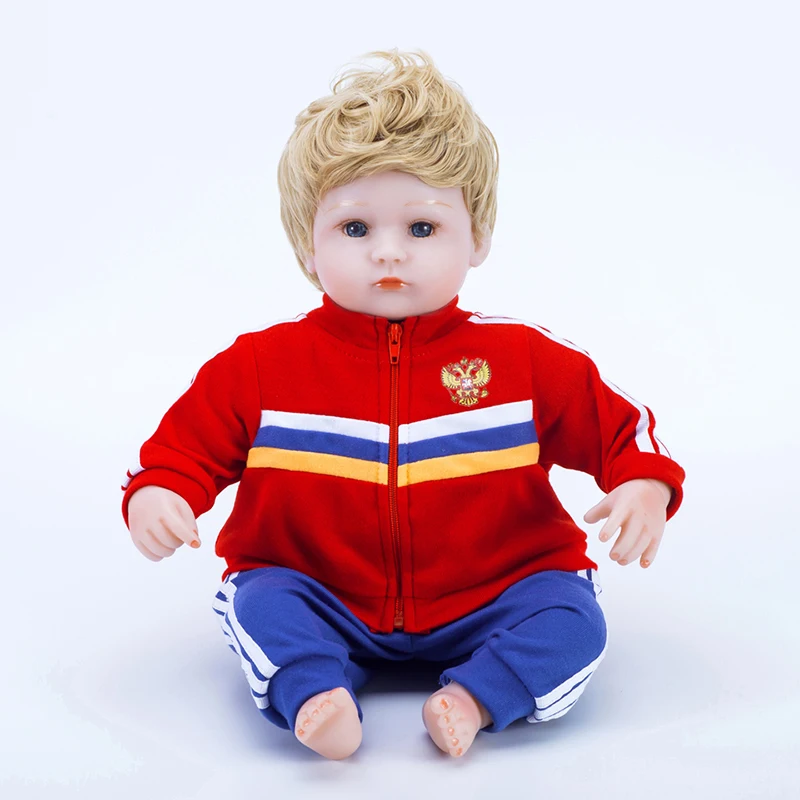 Принцесса Анна Роналду 48 см 18 дюймов Кукла bebe reborn младенцы малыш кремния boneca Спорт reborn футбол игрушки для детей
