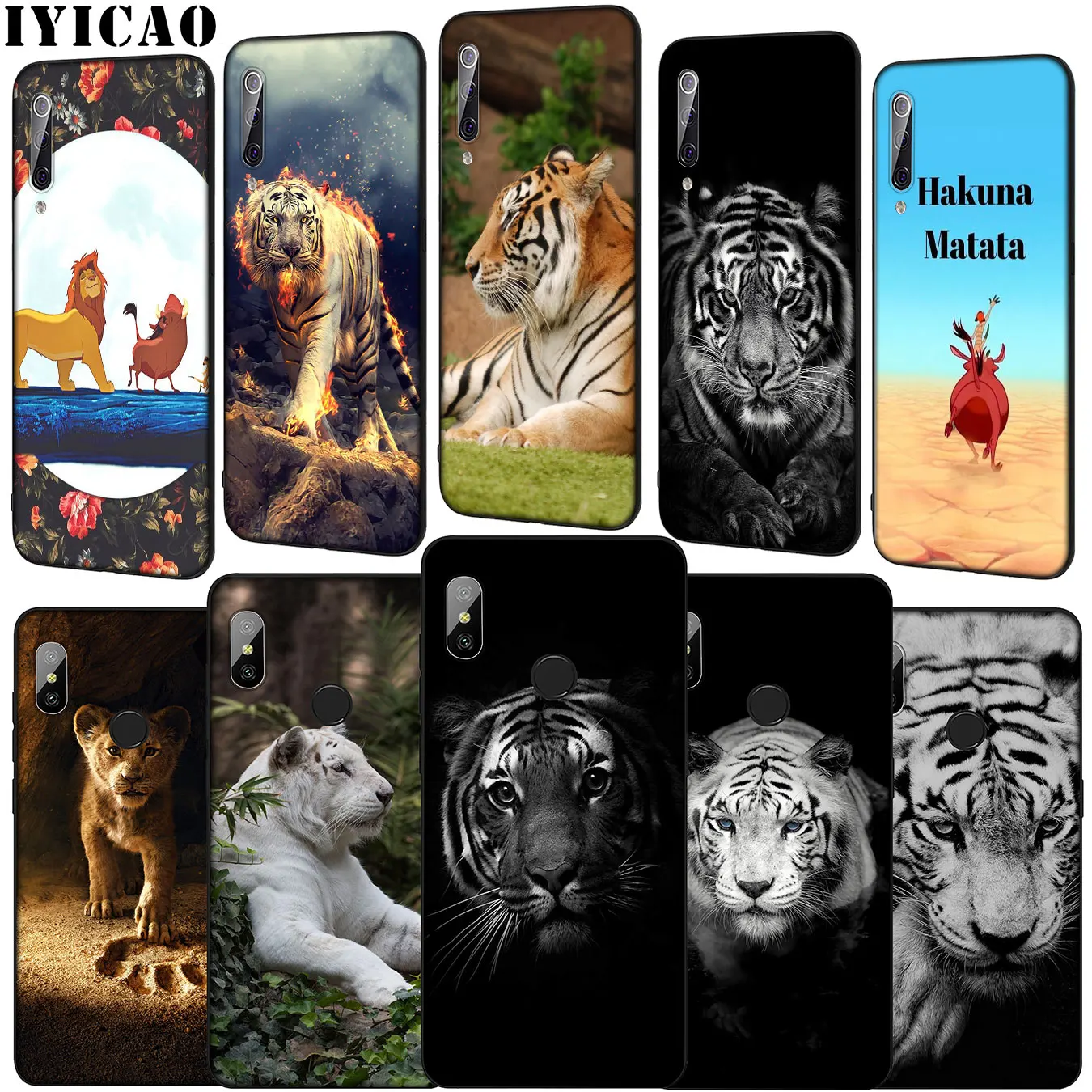 The lion king tiger Soft Phone Case for Xiaomi Mi 10 9 9T A3 Pro CC9 CC9E 8 SE A2 Lite A1 6 pocophone f1 Mi10 |