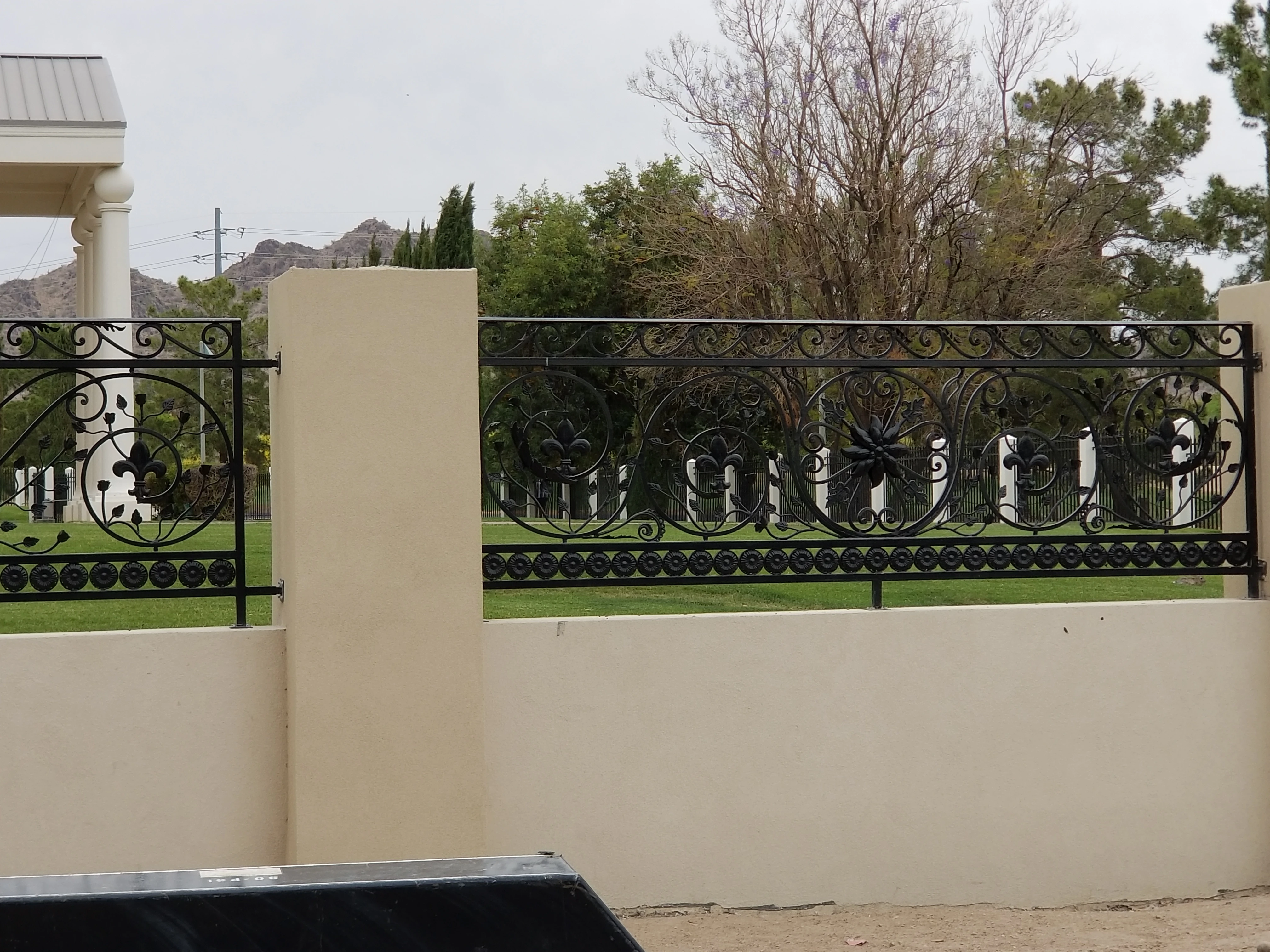 Decorative Wrought Balcony Iron Grill And Terrace Iron Railing Designs -  Fencing, Trellis & Gates - AliExpress