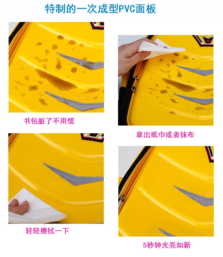 

School Bag Young STUDENT'S Boy 1-3-5 Grade CHILDREN'S School Bags Reflective 6-12 a Year of Age Burden Relieving Spine-Waterproo