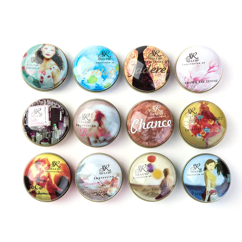 

1PC 20ML Solid Perfume for Men Women Floral Portable Round Box Solid Perfume Edt Ept Balm Body Fragrance Skin Care Essential Oil