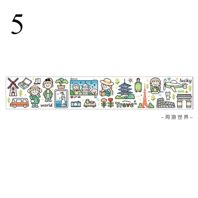 1 лист Kawaii мультяшная наклейка s милая клейкая декоративная наклейка s бумажная наклейка для детей DIY Скрапбукинг дневник канцелярские принадлежности - Цвет: 5
