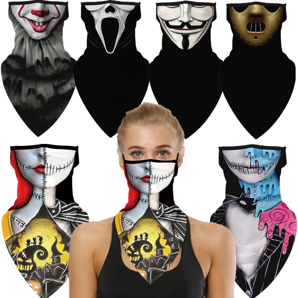 

The Nightmare Before Christmas Pennywise Scream Halloween Horror Cosplay Face Mask Neck Scarf Masks Bandana Headband Balaclava