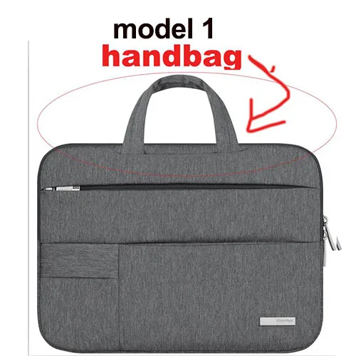model 1 dark grey Модная сумка для ноутбука, чехол для Mac Macbook Air Pro 11 13, рукав для ноутбука Asus Dell hp acer lenovo notebook 11,6 13,3 14 15,6 - Цвет: model 1 dark grey