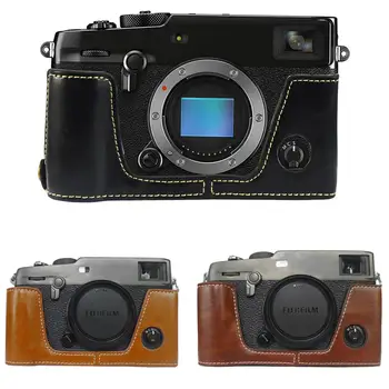

Half Body PU Leather Camera Case Bag For Fujifilm Fuji X-Pro3 XPro 3 Cover With Battery Opening