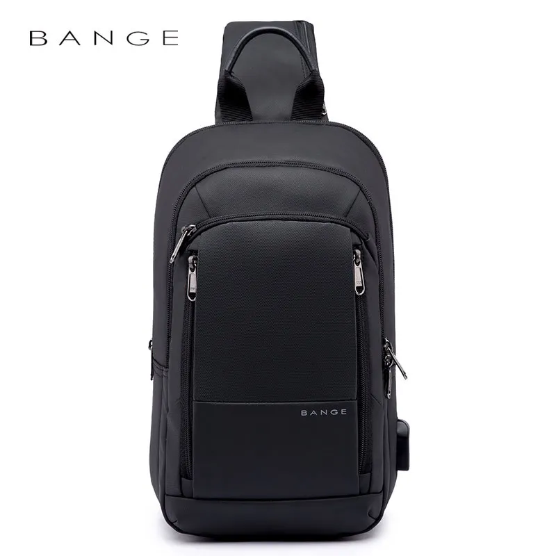 

2019 New Style Chest Pack Men Business Charging Shoulder Bag Trend Chest Bag Waterproof Oxford Cloth