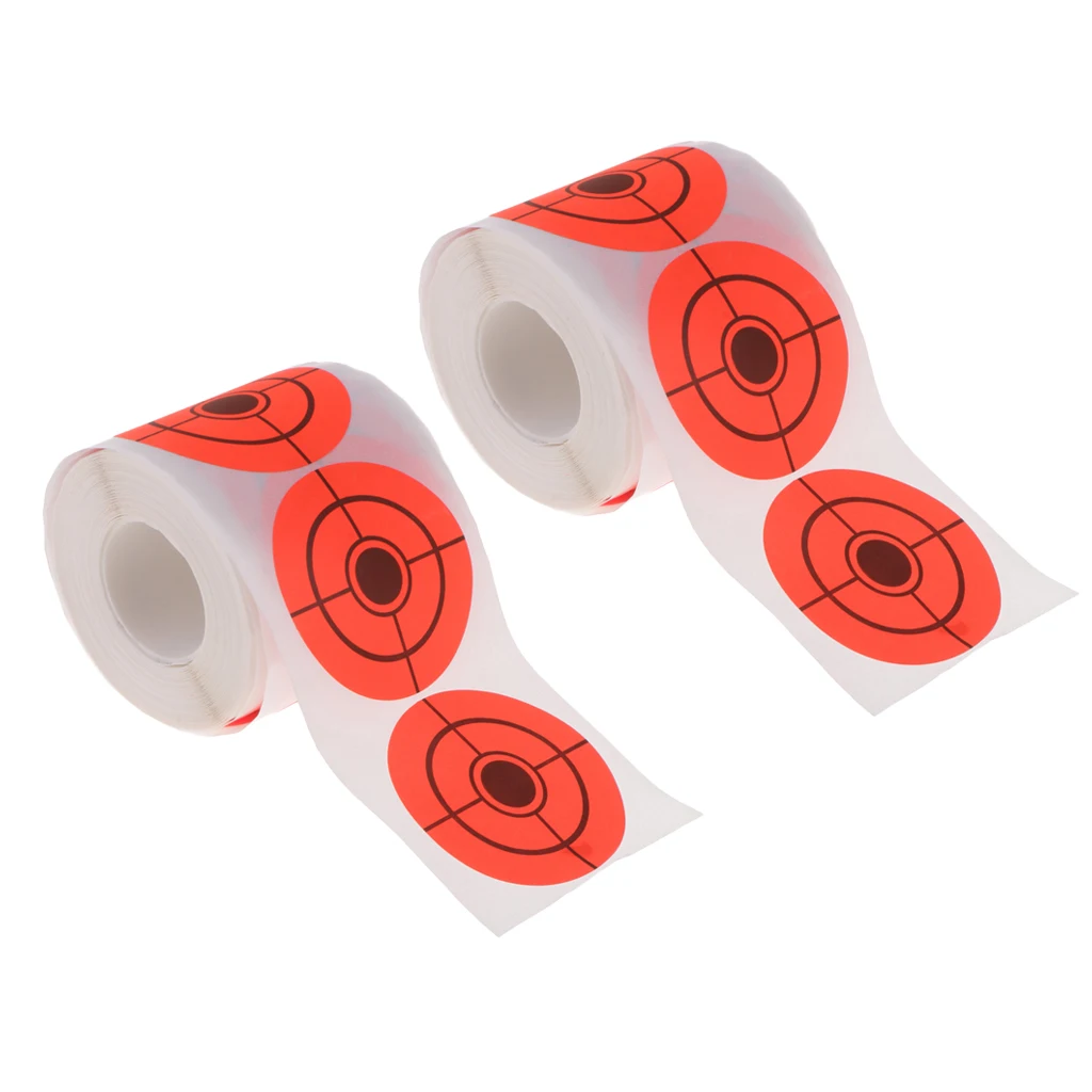 500 Pieces High Visibility  Targets 2inch Paper Target Stickers