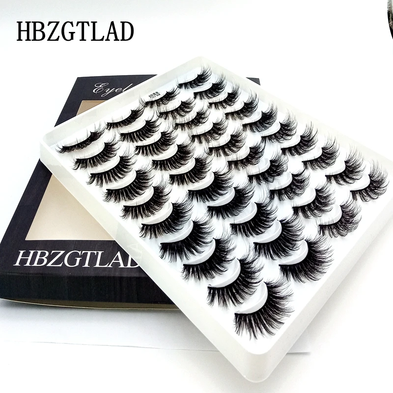 Натуральные Искусственные норковые ресницы HBZGTLAD для длинного макияжа 3d