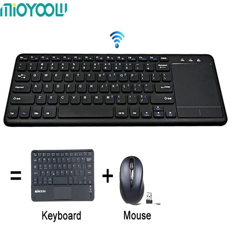 

2.4G Wireless mini Keyboard Wireless Multi-touch Touchpad with USB Receiver portable touch keypad for Android Smart TV Laptops