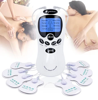 

Tens Muscle Machine with 8 Electrode Pads Tens Unit Muscle Stimulator Pain Relief Body Massager Electric Massageador Eletrico