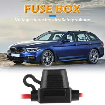 

18AWG 10AWG Fuse Holder Wire In-Line PVC Small-scale Lead Type Practical Car Blade Waterproof Cap for Auto Truck 160mm
