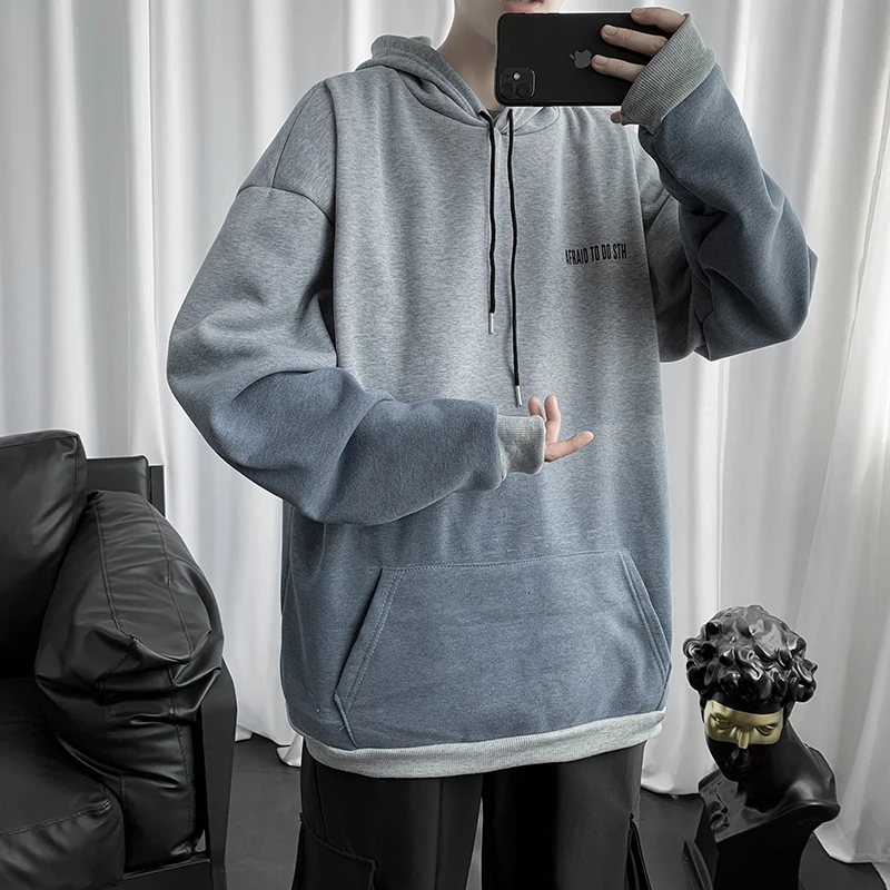

Harajuku Tie-Dye Hit Color Gradient Funny Hoodies Hong Kong Style Hight Street Cool Autumn Sweashirt Vintage Hip Hop Streetwear