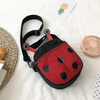 

2020 New Fashion Little Girls Messenger Bag Lovely Cartoon Ladybird Cross Body Purse Toddler Novelty Toy Cute Boys Girls Kids