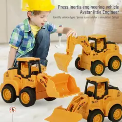 Modelo de coche de juguete que prensa, vehículo de ingeniería deslizante, diversión para niños, excavadora de coche de juguete de inercia súper multiestilo, regalo para niños